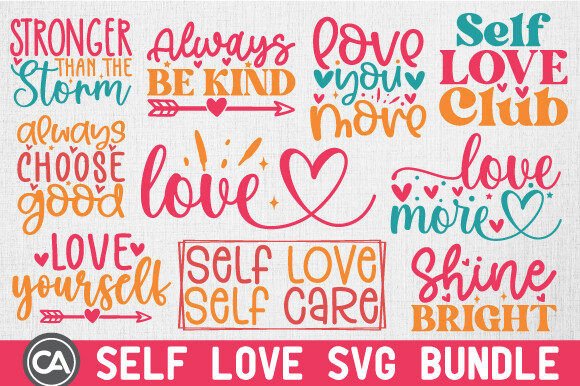 Download Self Love SVG Bundle - Self love svg bundle Collection
