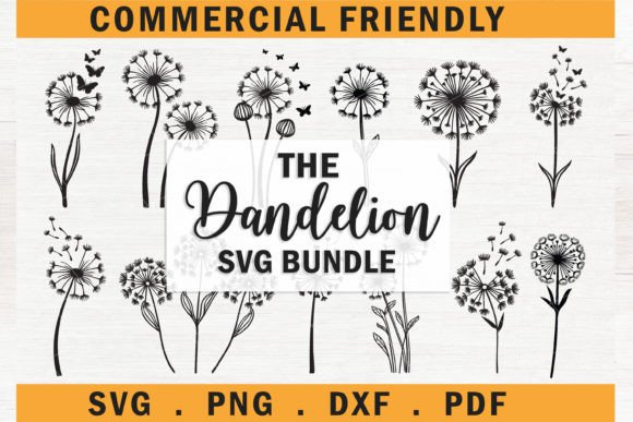 Download Dandelion Svg Bundle, Wildflowers Meadow - Dandelion svg Collection
