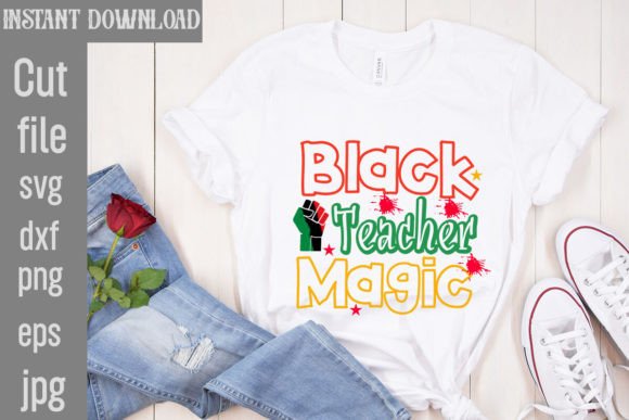 Download Black Teacher Magic SVG Cut File - Premium Resources