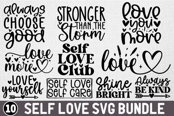 Download Self Love Svg Bundle - Self love svg bundle Collection
