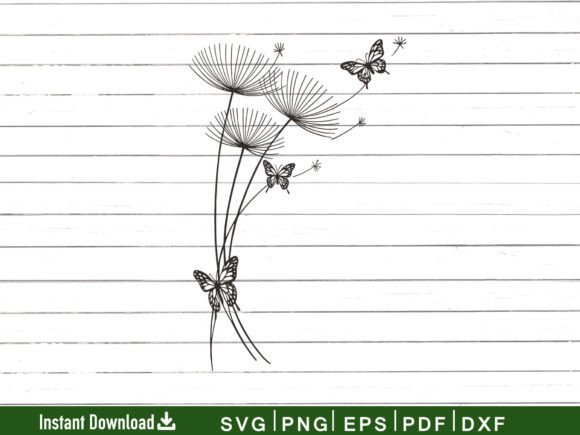 Download Dandelion SVG, Silhouette File, Cricut - Dandelion svg Collection